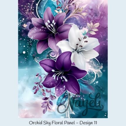 Orchid Sky Floral Panel