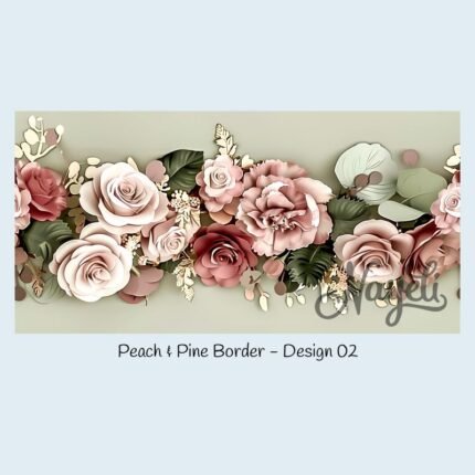 Peach & Pine Border