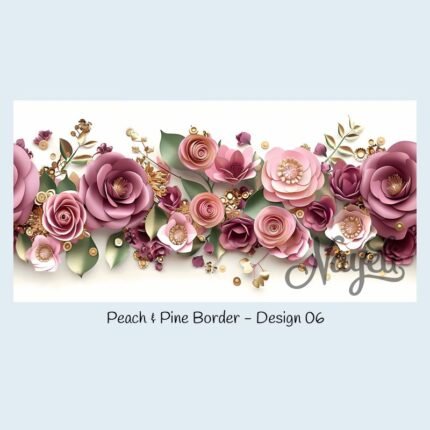 Peach & Pine Border