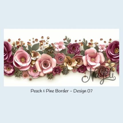 Peach & Pine Border