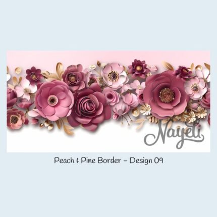 Peach & Pine Border