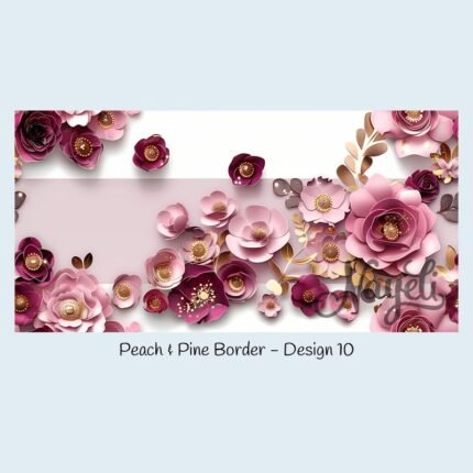 Peach & Pine Border
