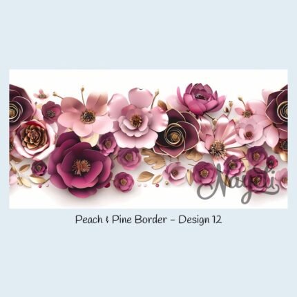 Peach & Pine Border