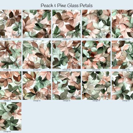 Peach & Pine Glass Petals