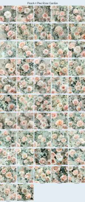 Peach & Pine Rose Garden