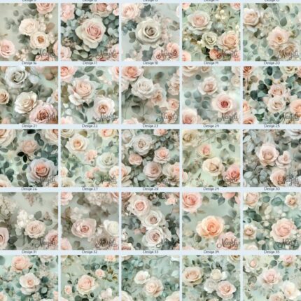 Peach & Pine Rose Garden