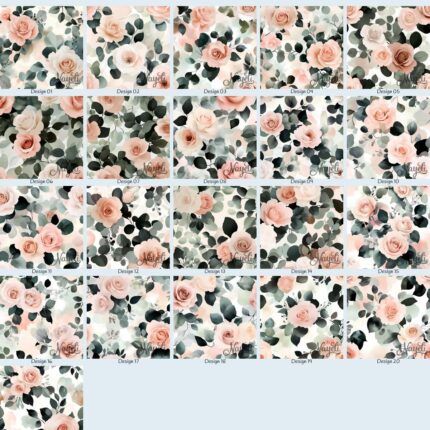 Peach & Pine Whimsy Roses