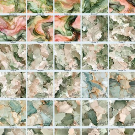 Peach & Pine alcohol ink