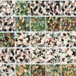 Peach & Pine stained leaves