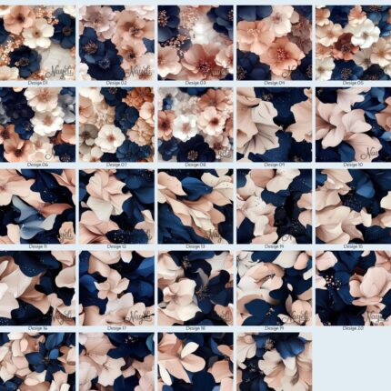 Rosewood & Nightfall Florals