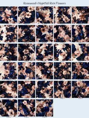 Rosewood & Nightfall Rich Flowers