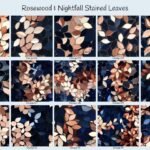 Rosewood & Nightfall Stained Leaves