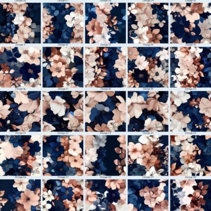 Rosewood & Nightfall Watercolor Leaves