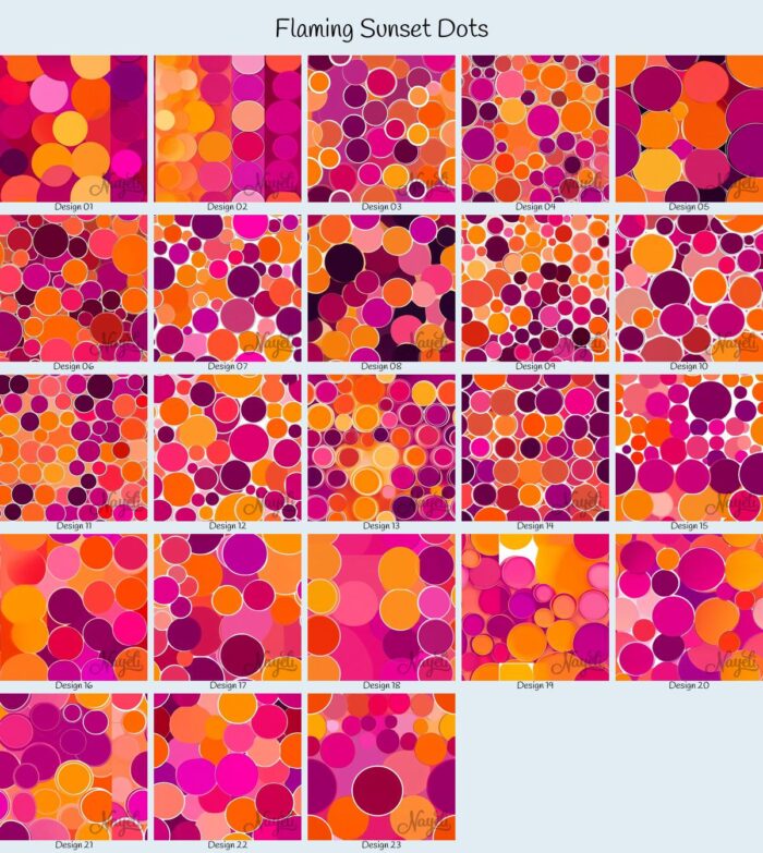 Flaming Sunset Dots – Bild 1