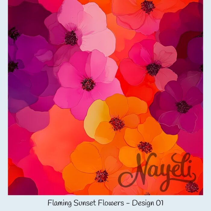 Flaming Sunset Flowers – Bild 2