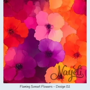 Flaming Sunset Flowers – Bild 3