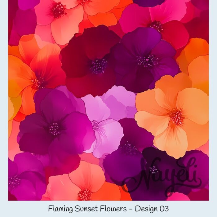 Flaming Sunset Flowers – Bild 4
