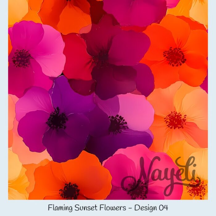 Flaming Sunset Flowers – Bild 5