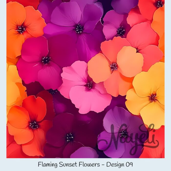 Flaming Sunset Flowers – Bild 10