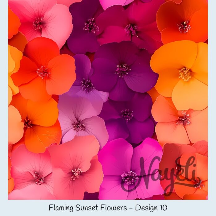 Flaming Sunset Flowers – Bild 11