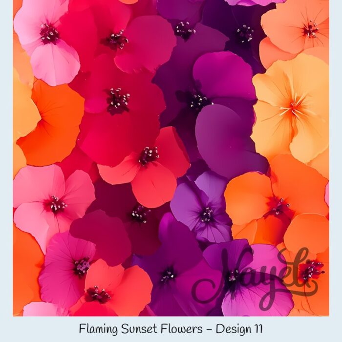 Flaming Sunset Flowers – Bild 12