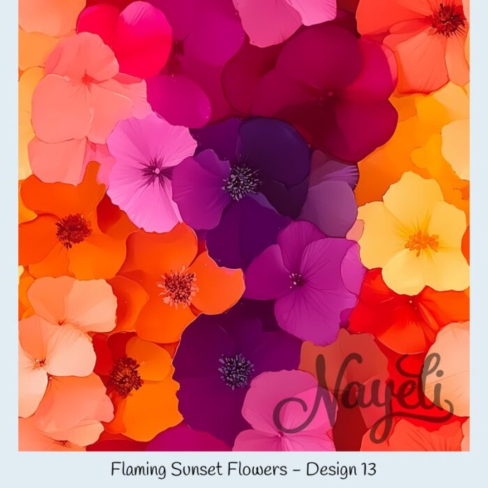 Flaming Sunset Flowers – Bild 14