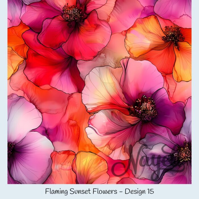 Flaming Sunset Flowers – Bild 16