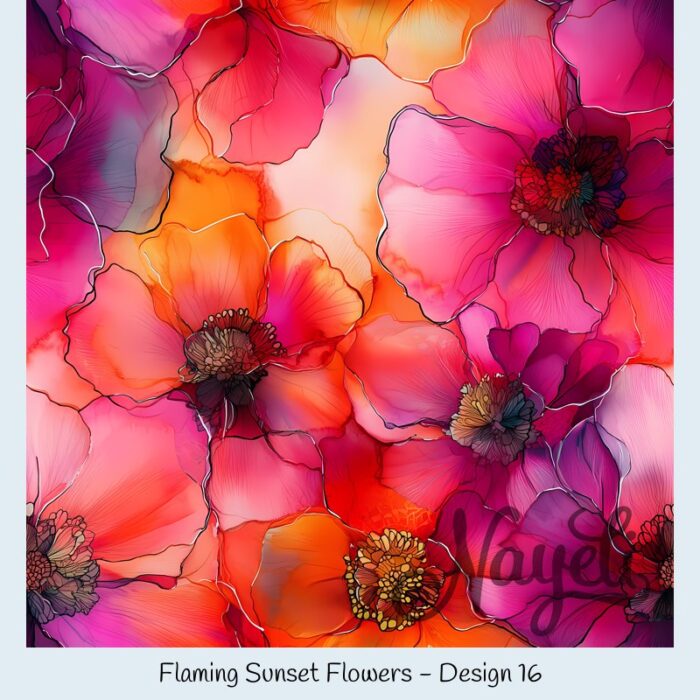 Flaming Sunset Flowers – Bild 17