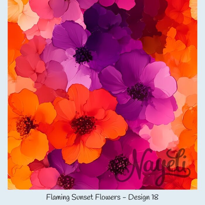 Flaming Sunset Flowers – Bild 19