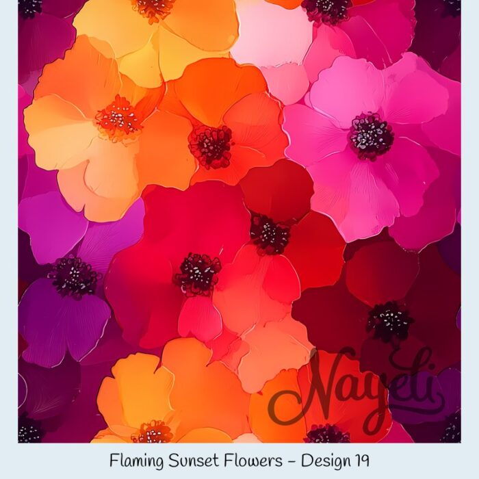 Flaming Sunset Flowers – Bild 20