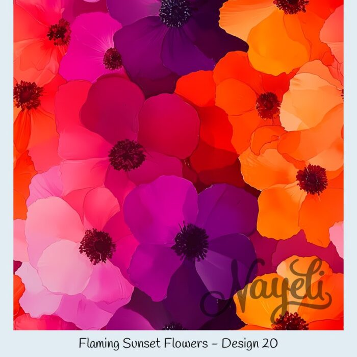 Flaming Sunset Flowers – Bild 21