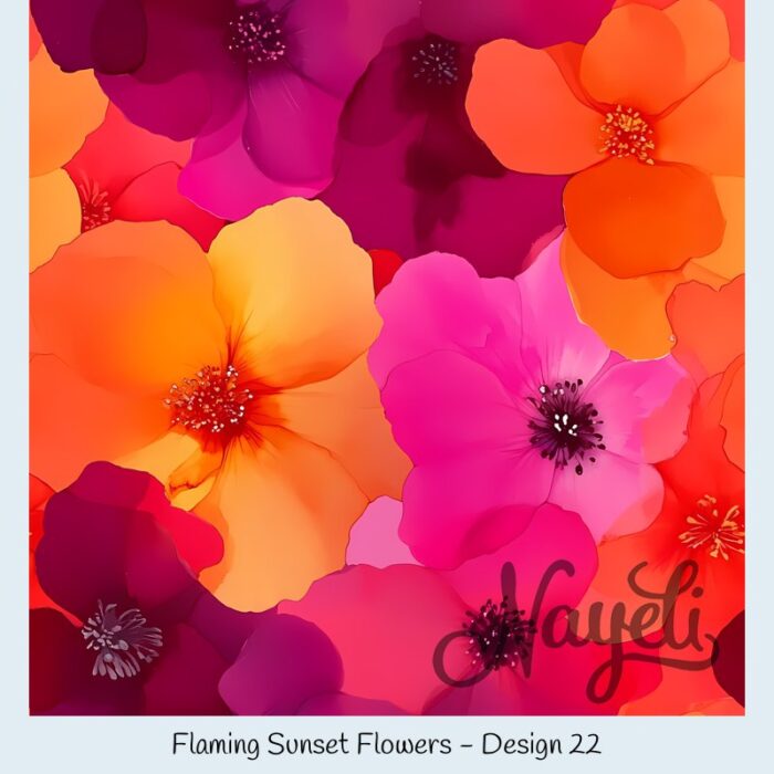 Flaming Sunset Flowers – Bild 23