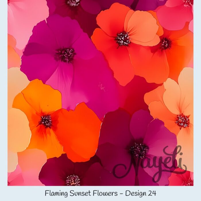 Flaming Sunset Flowers – Bild 25