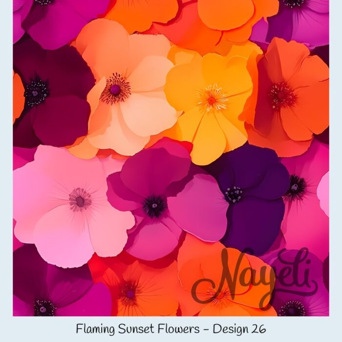 Flaming Sunset Flowers – Bild 27