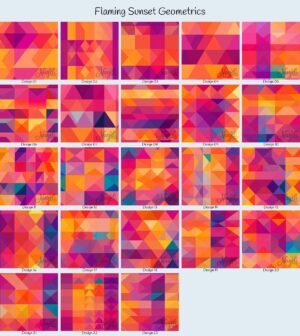 Flaming Sunset Geometrics