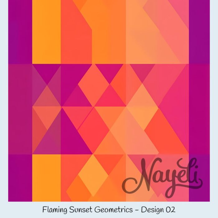 Flaming Sunset Geometrics – Bild 3
