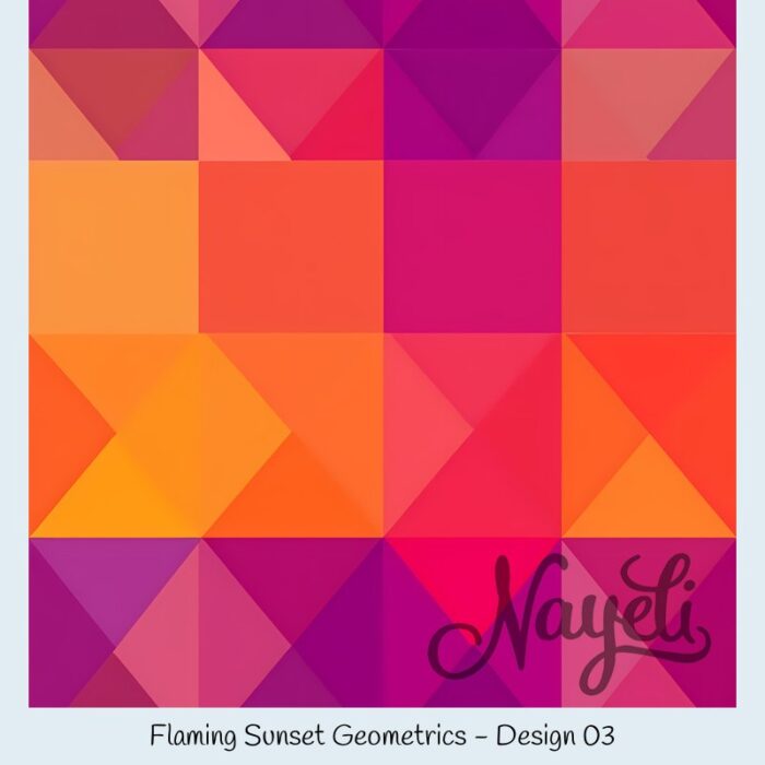 Flaming Sunset Geometrics – Bild 4