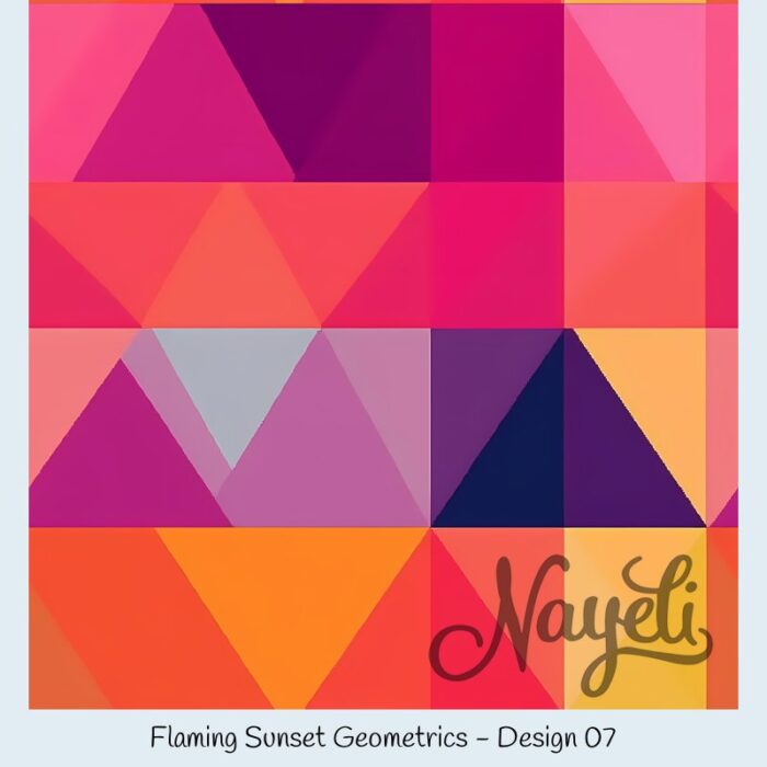 Flaming Sunset Geometrics – Bild 8