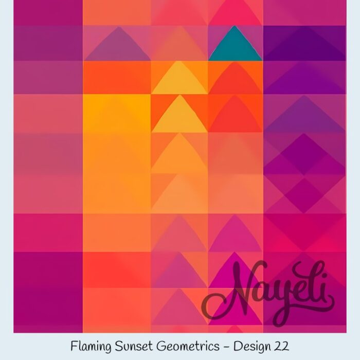 Flaming Sunset Geometrics – Bild 23