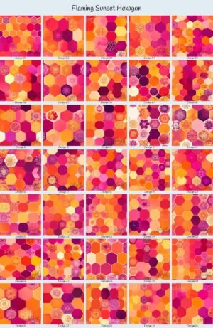 Flaming Sunset Hexagon