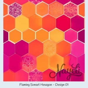 Flaming Sunset Hexagon – Bild 2