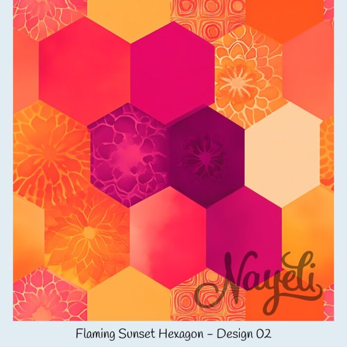 Flaming Sunset Hexagon – Bild 3