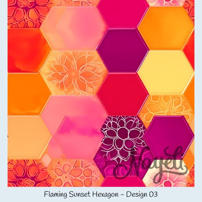 Flaming Sunset Hexagon – Bild 4