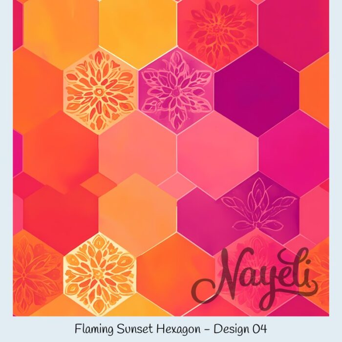 Flaming Sunset Hexagon – Bild 5