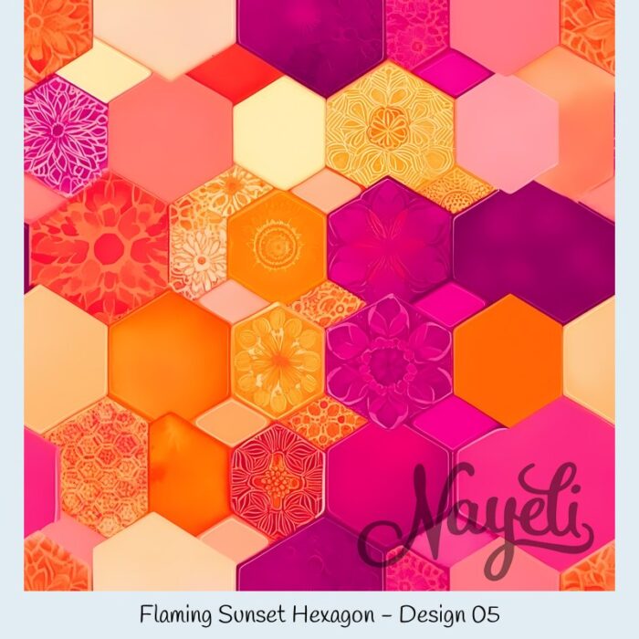 Flaming Sunset Hexagon – Bild 6