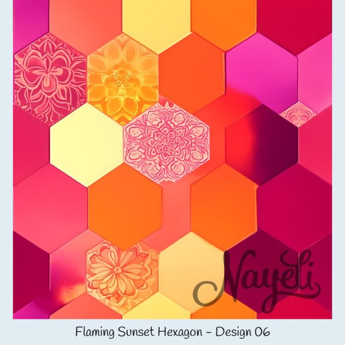 Flaming Sunset Hexagon – Bild 7