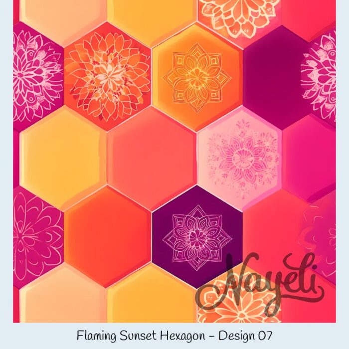 Flaming Sunset Hexagon – Bild 8