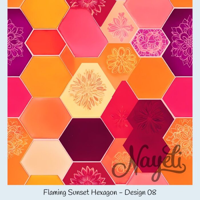 Flaming Sunset Hexagon – Bild 9