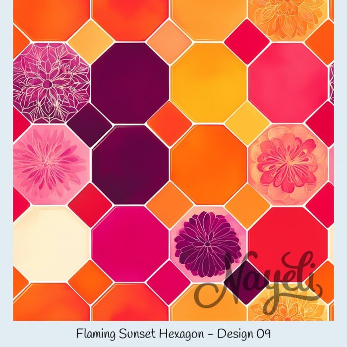 Flaming Sunset Hexagon – Bild 10