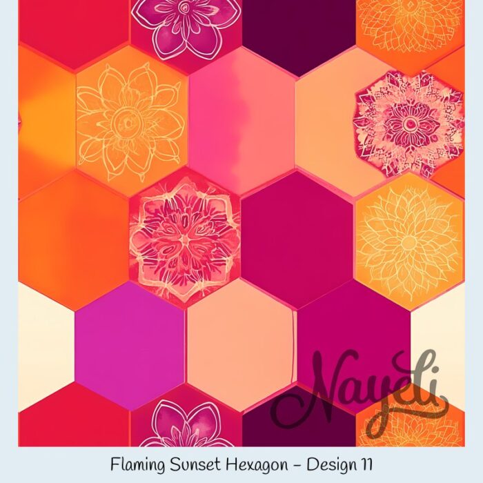 Flaming Sunset Hexagon – Bild 12